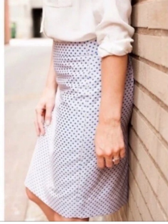 Dresses & Skirts - J. Crew polka dot No. 2 pencil skirt 4